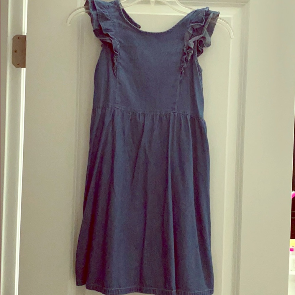 Chambray kids dress